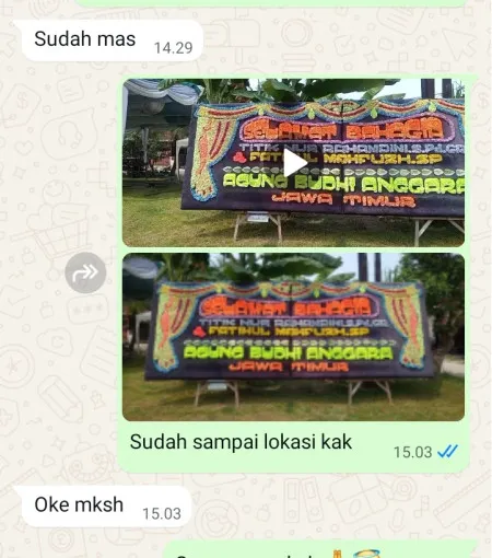 Pengiriman Papan Bunga Lugurejo Butuh